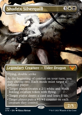 Shadrix Silverquill Strixhaven- School of Mages Alternate Art